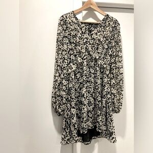 Steve Madden Black & White Floral Minidress